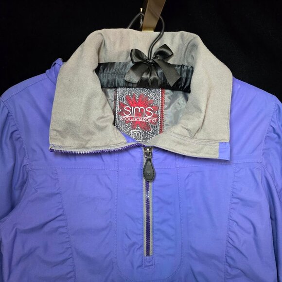 Sims Snowboarding Jacket Coat Water Resistant Multi Pocket 1/4 Zip M - Picture 2 of 15